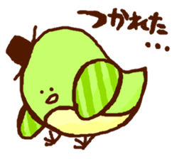 Birds' love attack sticker #594706