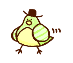 Birds' love attack sticker #594710