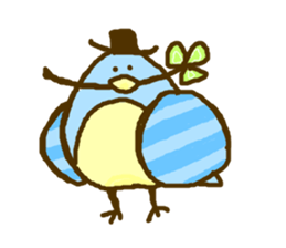 Birds' love attack sticker #594711