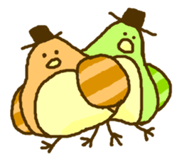 Birds' love attack sticker #594712