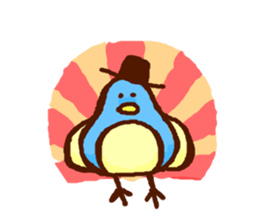 Birds' love attack sticker #594713