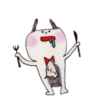 Cat like rabbit sticker #594895