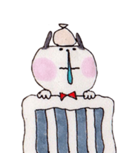 Cat like rabbit sticker #594901