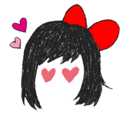 Setsuko and noname cat sticker #595917