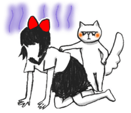 Setsuko and noname cat sticker #595930
