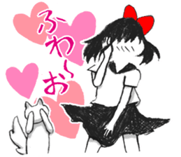 Setsuko and noname cat sticker #595934