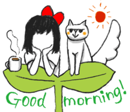 Setsuko and noname cat sticker #595937