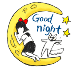 Setsuko and noname cat sticker #595938