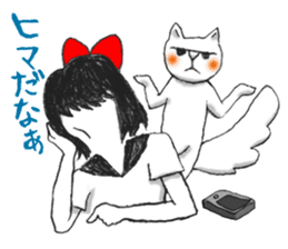 Setsuko and noname cat sticker #595941