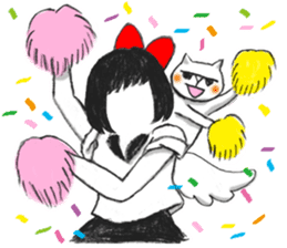 Setsuko and noname cat sticker #595950