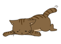 the cat and owner sticker #596001