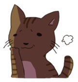 the cat and owner sticker #596016