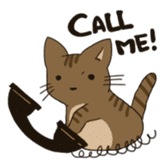 the cat and owner sticker #596025