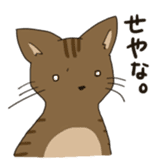 the cat and owner sticker #596030