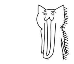 An annoying cat Sticker sticker #596059