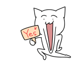 An annoying cat Sticker sticker #596060