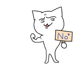 An annoying cat Sticker sticker #596061