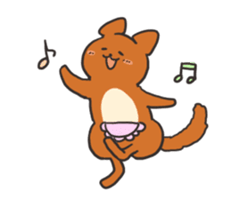 Okangaroo family's warm life sticker #596467