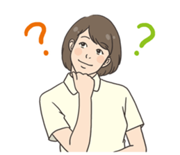 Woman's stamp sticker #596582