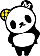 marble panda sticker #597102