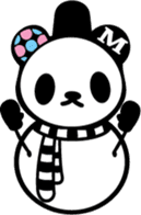 marble panda sticker #597105