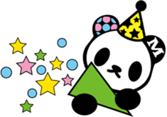 marble panda sticker #597106