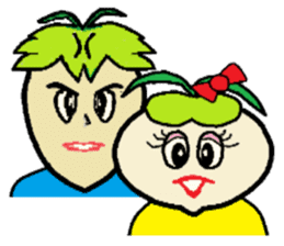 Day-to-day of high school girls radish. sticker #598451