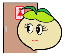 Day-to-day of high school girls radish. sticker #598453
