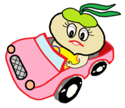 Day-to-day of high school girls radish. sticker #598454