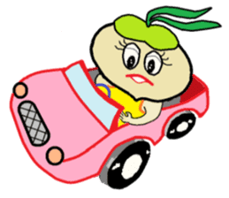 Day-to-day of high school girls radish. sticker #598454