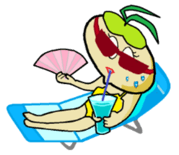 Day-to-day of high school girls radish. sticker #598459