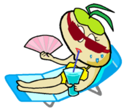 Day-to-day of high school girls radish. sticker #598459