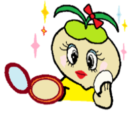 Day-to-day of high school girls radish. sticker #598464