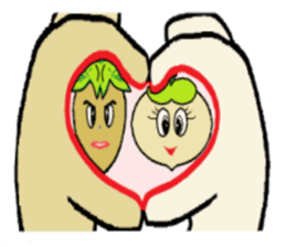 Day-to-day of high school girls radish. sticker #598467