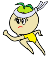 Day-to-day of high school girls radish. sticker #598473