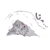 Pencil handwriting cat sticker #599002