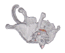 Pencil handwriting cat sticker #599003