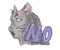 Pencil handwriting cat sticker #599023