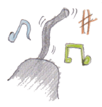 Pencil handwriting cat sticker #599027