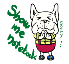 frenchbulldog's young days (English ver) sticker #599329