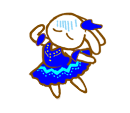 Ballerina Rabbit sticker #599595