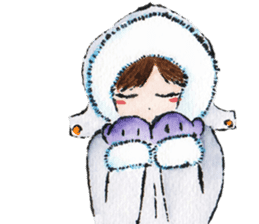 Urara-chan & Lala's Fluffy Everyday sticker #599689