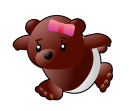 DiaperBear-Girl sticker #600045