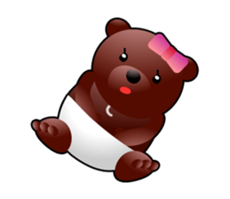 DiaperBear-Girl sticker #600052
