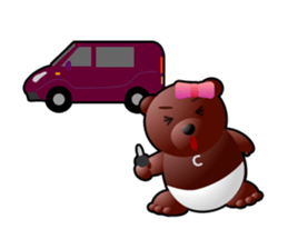 DiaperBear-Girl sticker #600059