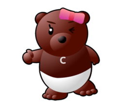 DiaperBear-Girl sticker #600060