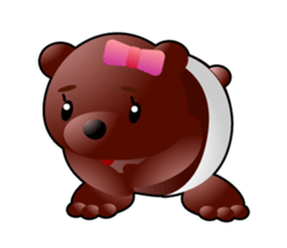 DiaperBear-Girl sticker #600065