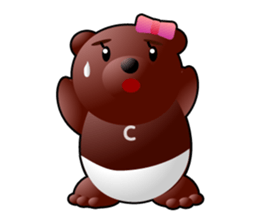 DiaperBear-Girl sticker #600067