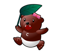 DiaperBear-Girl sticker #600078