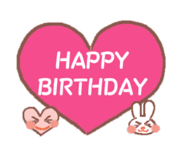 Rabbit Meechan with Heart Miichan sticker #600130